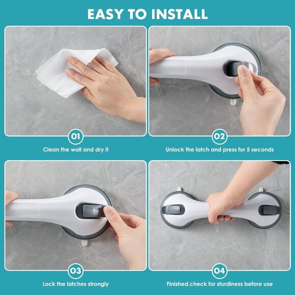 Yeonmi Shower Foot Rest, Shower Stool with Powerful Suction - Picture 5 of 7